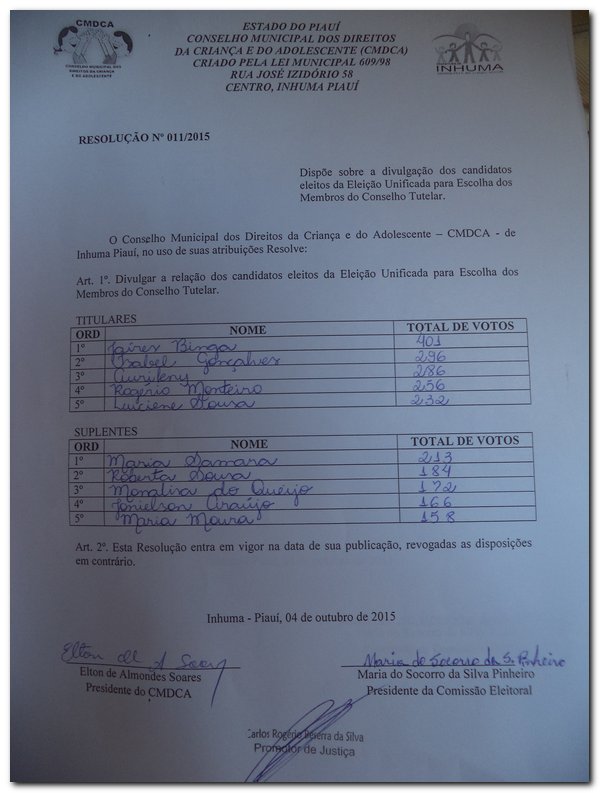 Eleição Unificada para a escolha dos Membros do Conselho Tutelar - Imagem 8