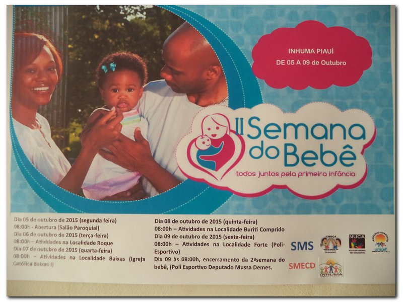 II Semana do Bebê no município de Inhuma-“Todos juntos pela primeira infância”