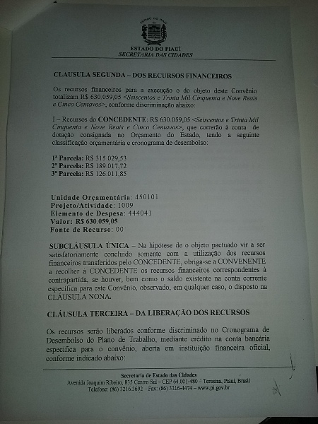 Prefeito Manoel Dedé Assina convênio para Pavimentação Asfáltica em Lagoinha - Imagem 2