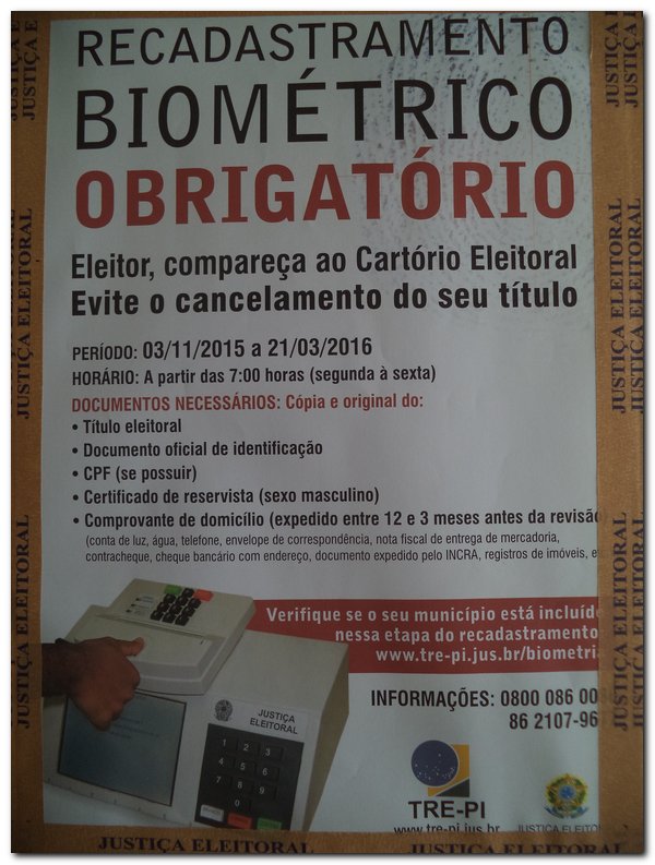 Faça o Recadastramento Biométrico Obrigatório  - Imagem 2