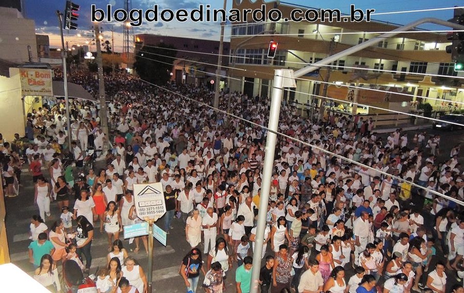 Procissão de abertura do festejo de Nossa Senhora da Conceição foi uma das maiores esse ano