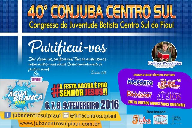 Estão abertas as inscrições para 40º CONJUBA CENTRO SUL DO PIAUÍ - Imagem 2