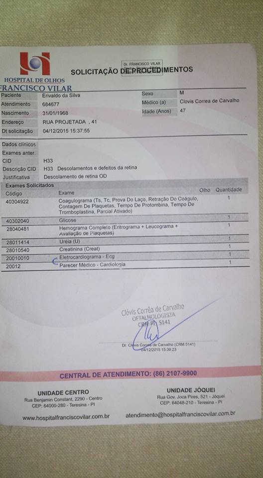 Homem de 47 anos precisa de ajuda para não cegar!!! - Imagem 8