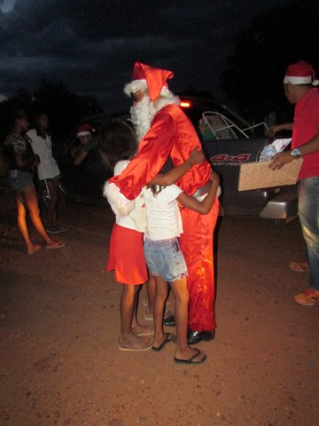 Papai Noel Fez Alegria das Crianças em Na Localidade Jardim - Imagem 92
