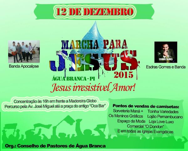 Marcha para Jesus em Água Branca acontece neste sábado - Imagem 1