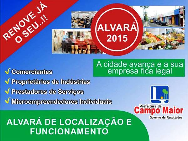 APROVEITE: Ultimo dia para renovar alvarás sem juros e sem multas - Imagem 1