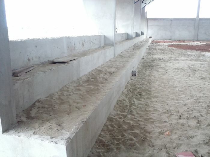 Adiantada a construção da quadra poliesportiva coberta na Unidade Escolar Odete Ferreira Nunes. - Imagem 1