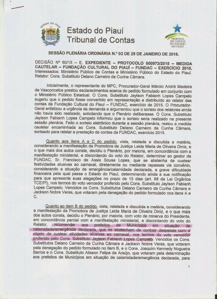 Polêmica no carnaval: Carnaval de Elesbão Veloso está cancelado - Imagem 1