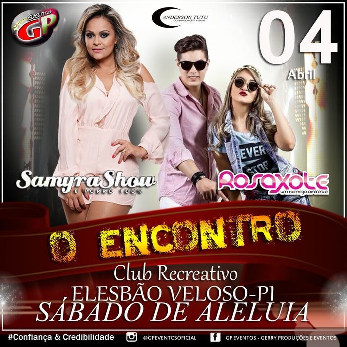 Samyra Show e Rosa Xote no Sábado de Aleluia em Elesbão Veloso - Imagem 1