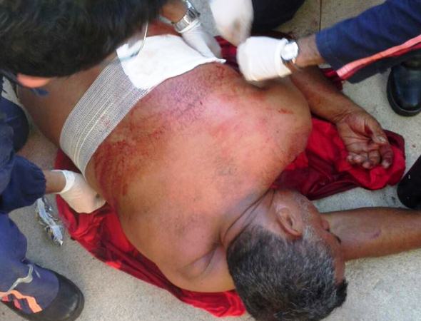 Marido que levou facada da esposa tenta vingança ao sair do hospital, mas é preso - Imagem 3