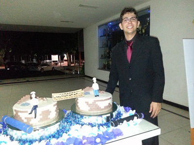 Os mais novos Engenheiros Civis Bruno Marinho e Laíza Mendonça realizam baile de formatura na AABB de Teresina - Imagem 27