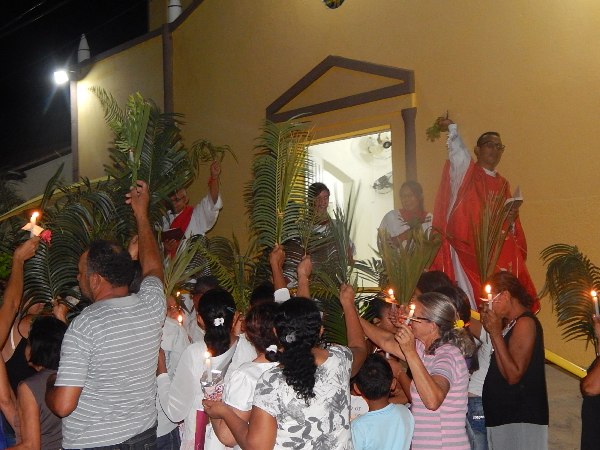 Fieis participam da Procissão de Ramos em Lagoinha  - Imagem 8