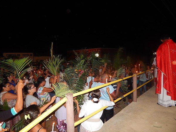 Fieis participam da Procissão de Ramos em Lagoinha  - Imagem 7
