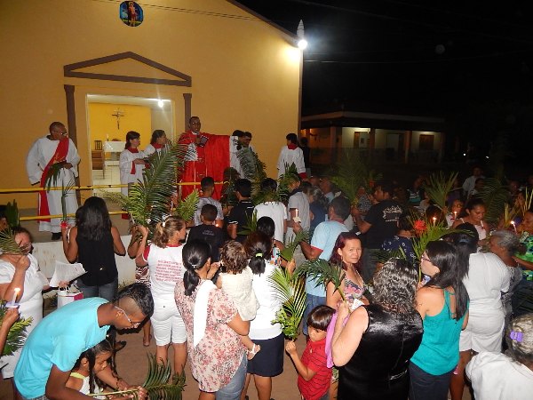 Fieis participam da Procissão de Ramos em Lagoinha  - Imagem 3