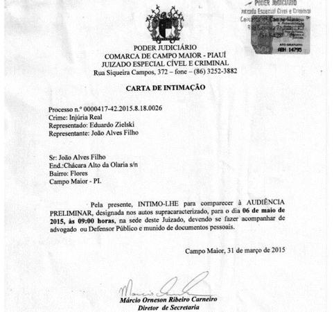 Bispo de Campo Maior é processado por ex-vice prefeito   - Imagem 2