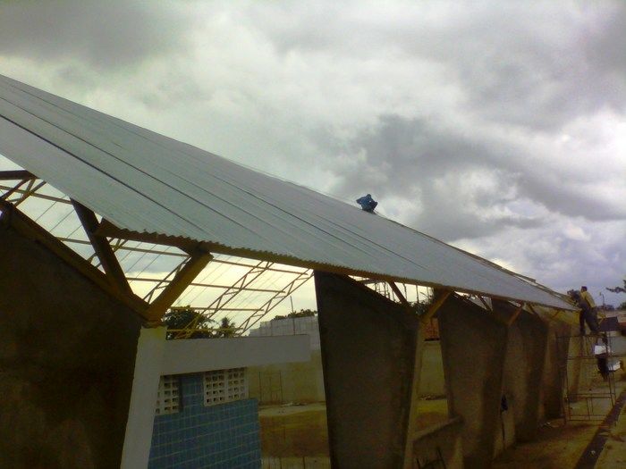 Ginásio do Cecilia Coelho começa a ser coberto - Imagem 4