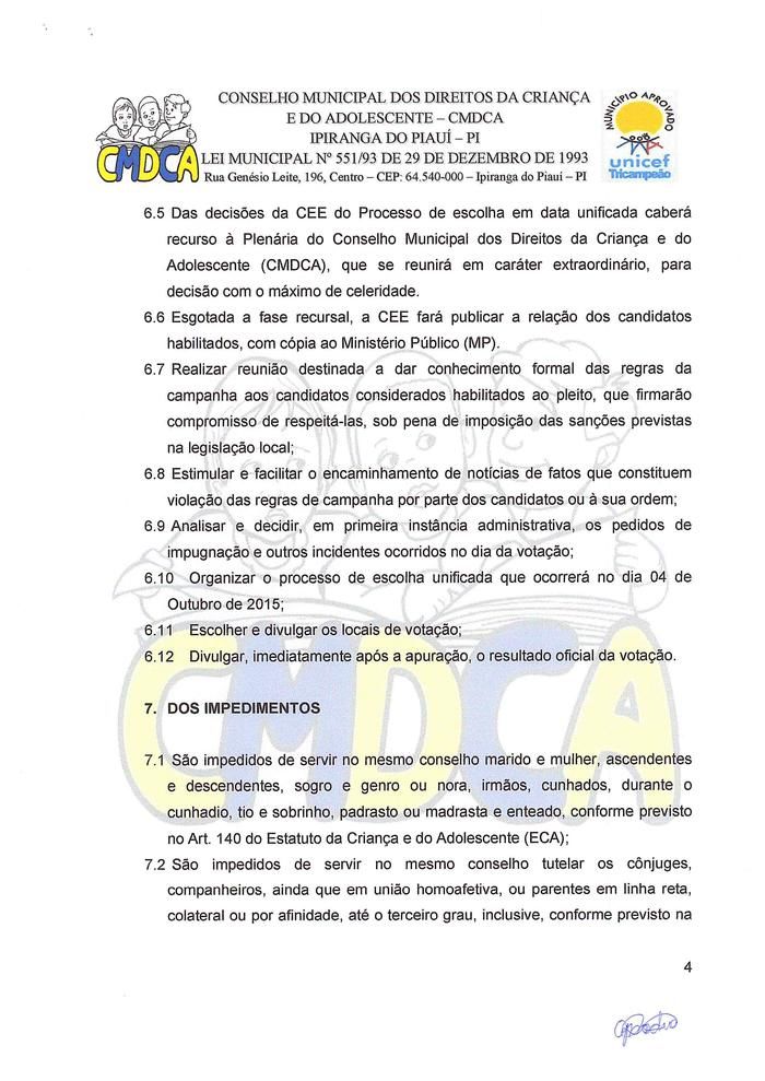 CMDCA Divulga Edital Para Eleição do Conselho Tutelar - Imagem 4