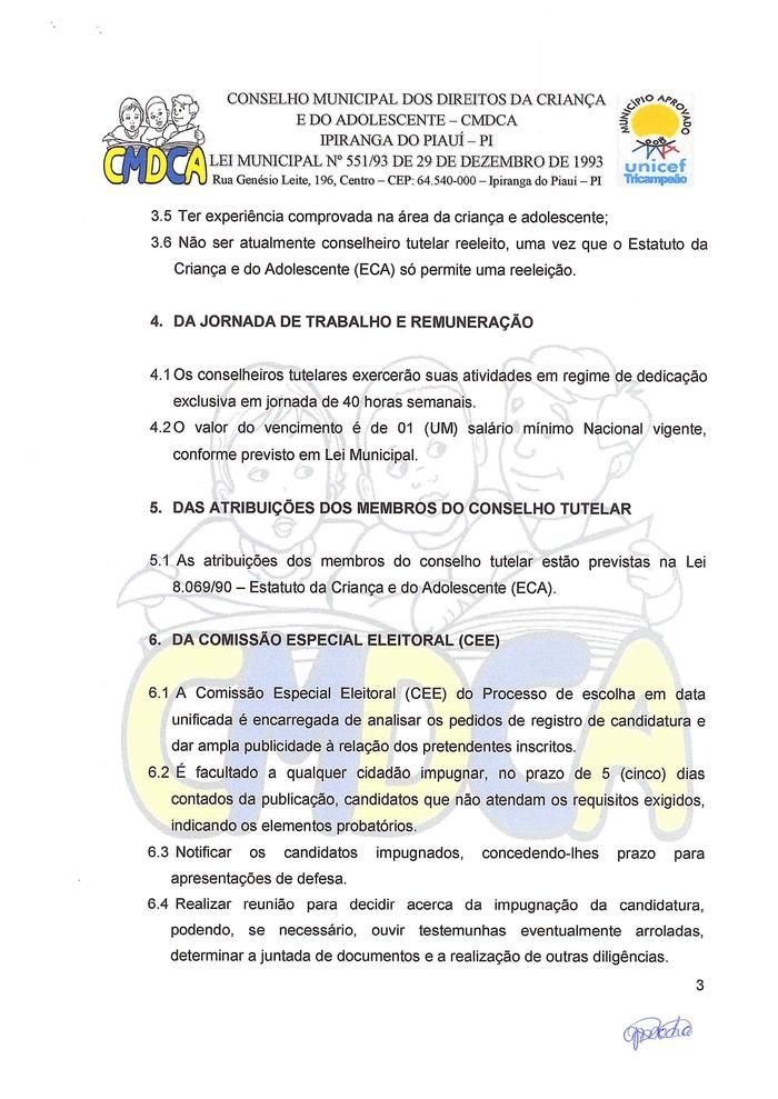 CMDCA Divulga Edital Para Eleição do Conselho Tutelar - Imagem 3