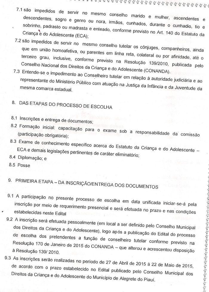 Conselho Municipal dos Direitos da Criança e do Adolescente lança edital para eleição do Conselho Tutelar de Alegrete - Imagem 4