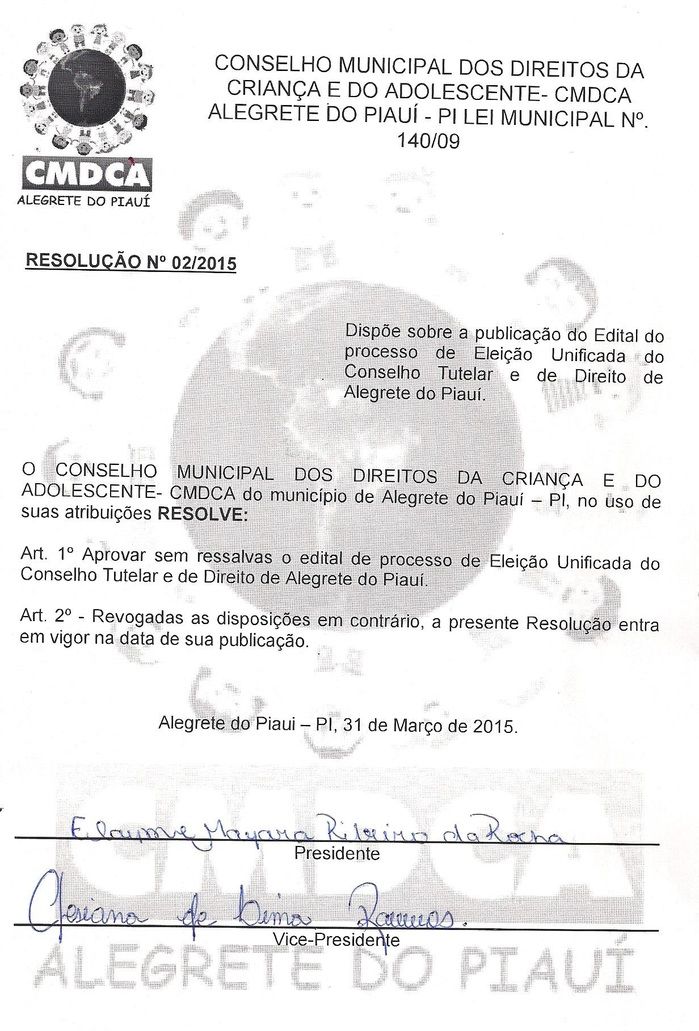 Conselho Municipal dos Direitos da Criança e do Adolescente lança edital para eleição do Conselho Tutelar de Alegrete - Imagem 8