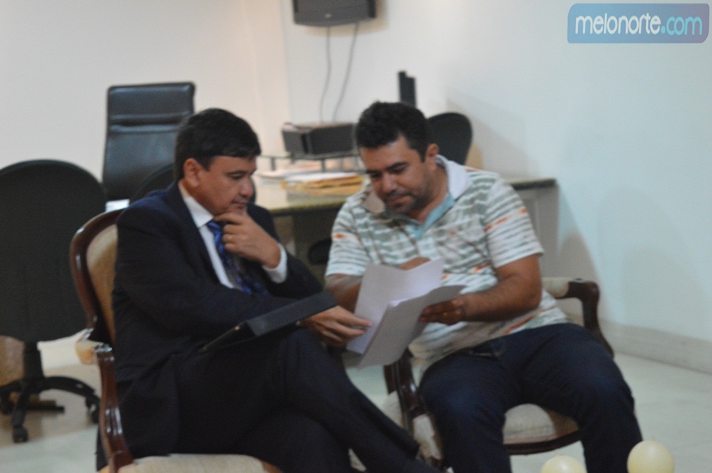 Prefeito Moisés Barbosa participou de audiência com o Governador Wellington Dias no Palácio de Karnak