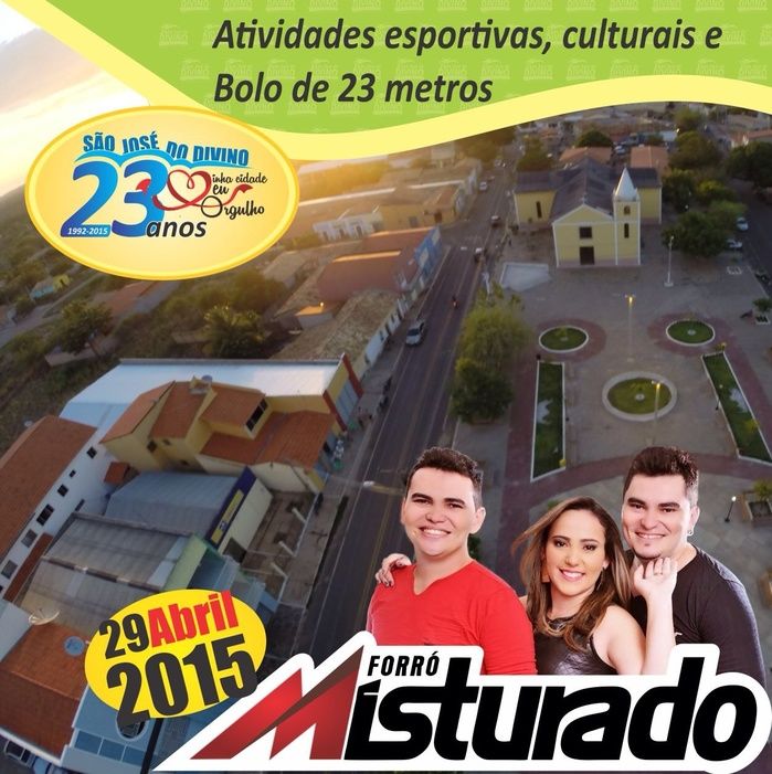 Prefeitura de São José do Divino faz convite para aniversário de 23 anos do município - Imagem 1