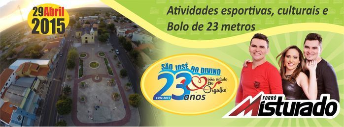 Prefeitura de São José do Divino faz convite para aniversário de 23 anos do município - Imagem 3