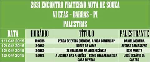 Venha participar do VI EFAS que acontecerá nos 11 e 12 de abril. - Imagem 2