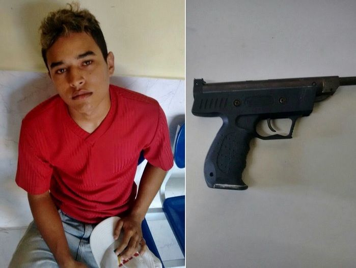 Jovem é preso com arma de brinquedo em Parnaíba - Imagem 1