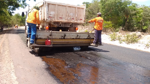 Mais um trecho da PI 331 começa a receber asfalto - Imagem 2