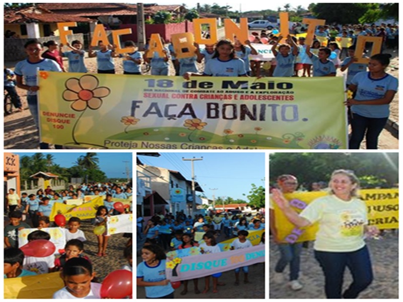 Caminhada sensibiliza população sobre o Dia do Combate à Exploração Sexual de Crianças e Adolescentes em Barra Grande