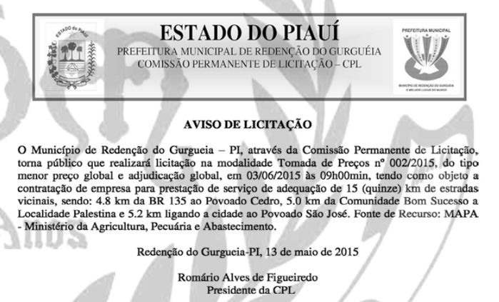 Localidades São José, Bom Sucesso, Palestina e Cedro serão beneficiadas com melhoramento de estradas vicinais - Imagem 2