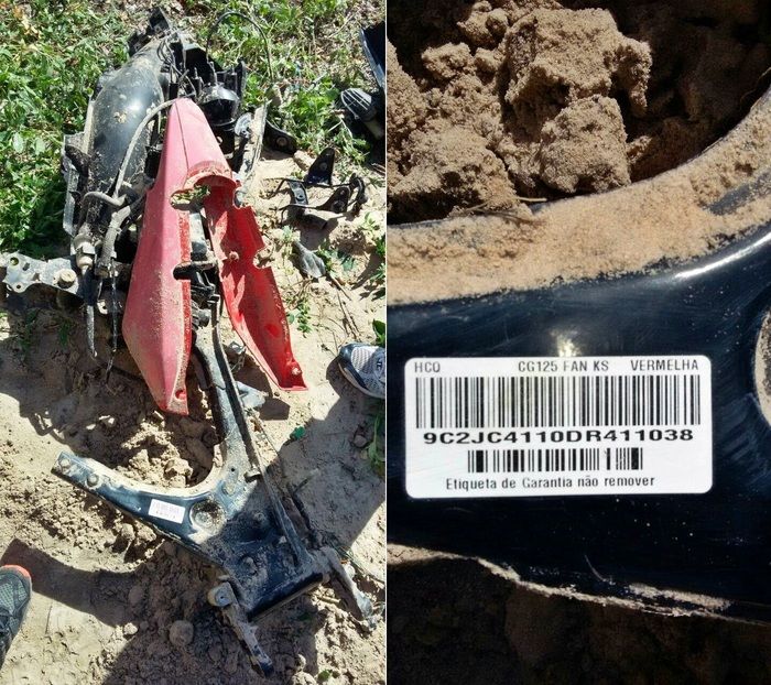 Duas motos são encontradas enterradas em menos de um mês em Parnaíba - Imagem 1