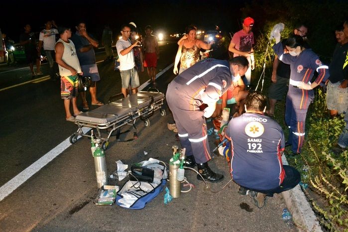 Ciclista teve que ser entubado. (Foto: Kairo Amaral)