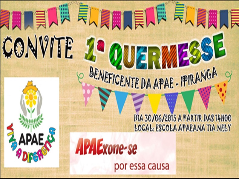 Escola Apaeana Tia Nely realizará Quermesse Beneficente