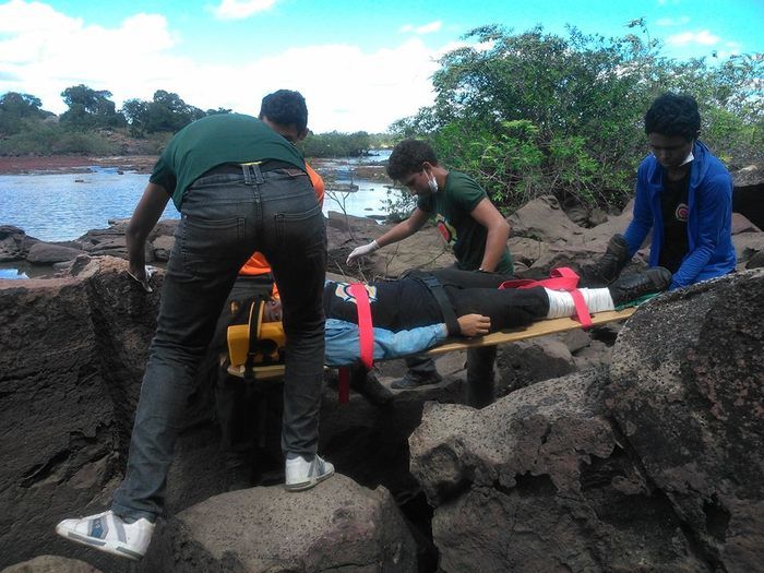 GAV realiza simulado de resgate na Cachoeira da Lapa em Barras - Imagem 7