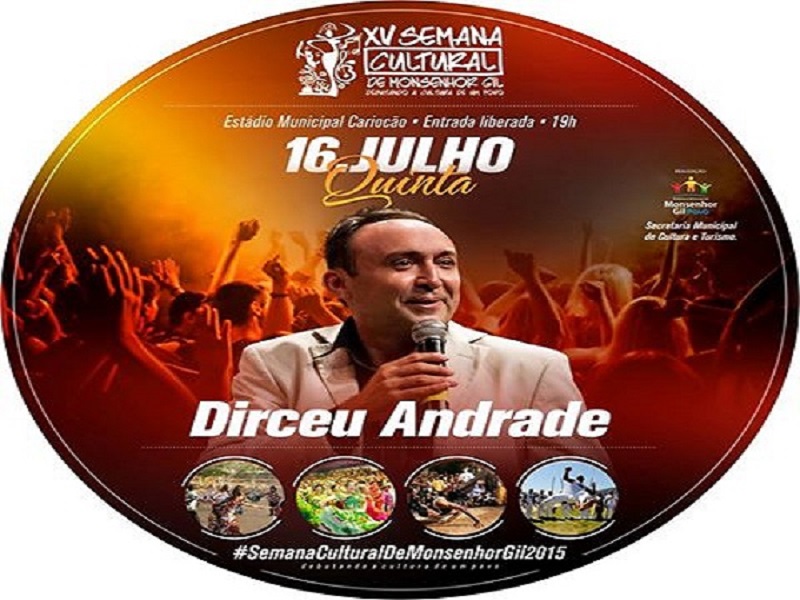          Semana Cultural de Monsenhor Gil começa nesta terça/ 14 de julho