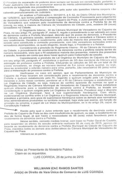 Oposição age com irregularidades e perde novamente‏, Justiça anula pedido de processo contra Prefeita Vânia Ribeiro - Imagem 2