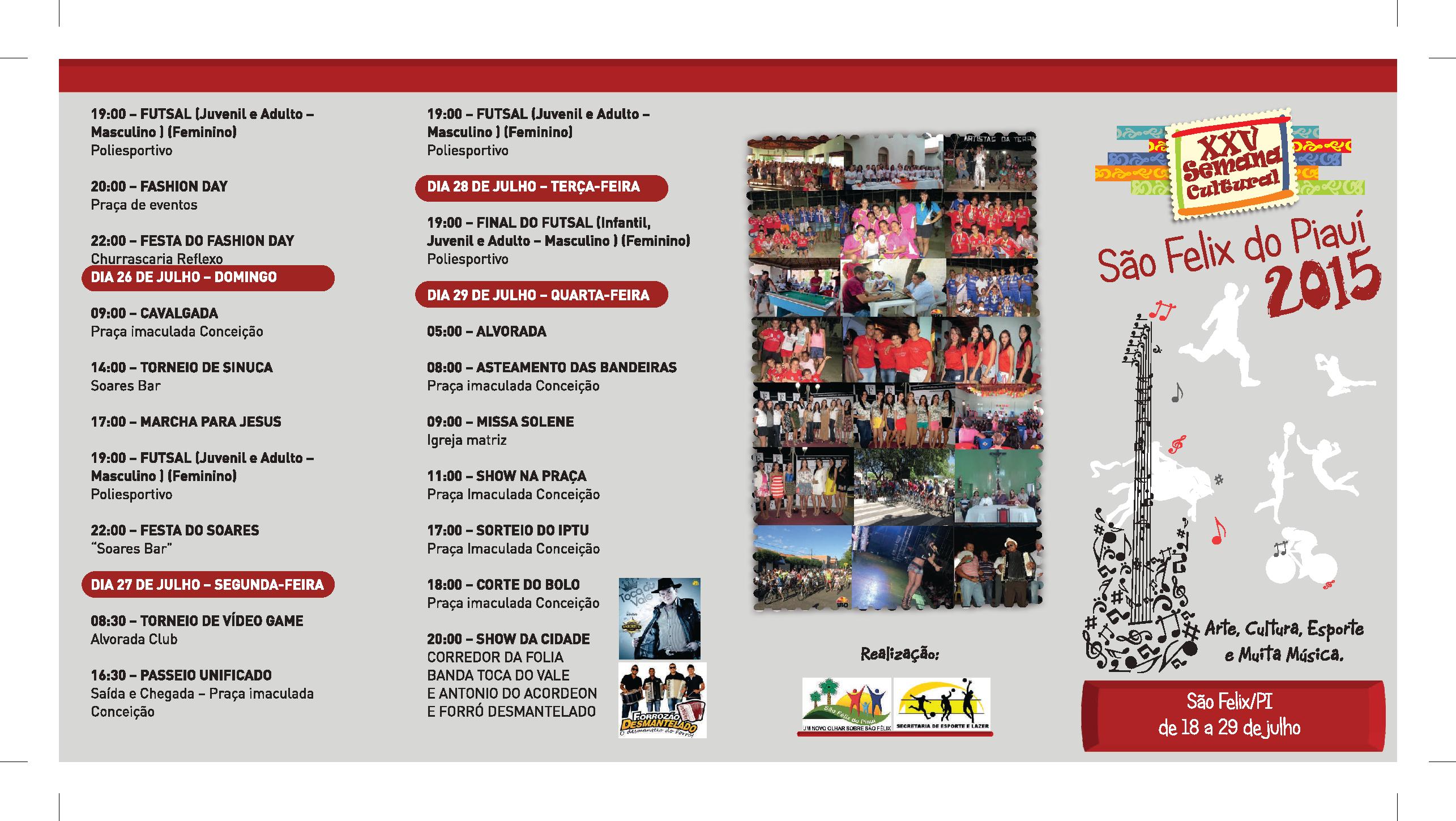 Prefeitura de São Félix lança oficialmente a programação da XXV Semana Cultural