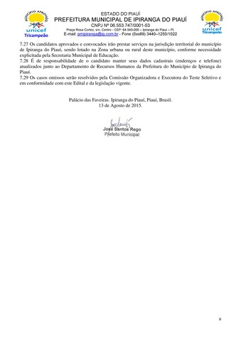 Prefeitura Lança Processo Seletivo Para o Cargo de Professor - Imagem 6