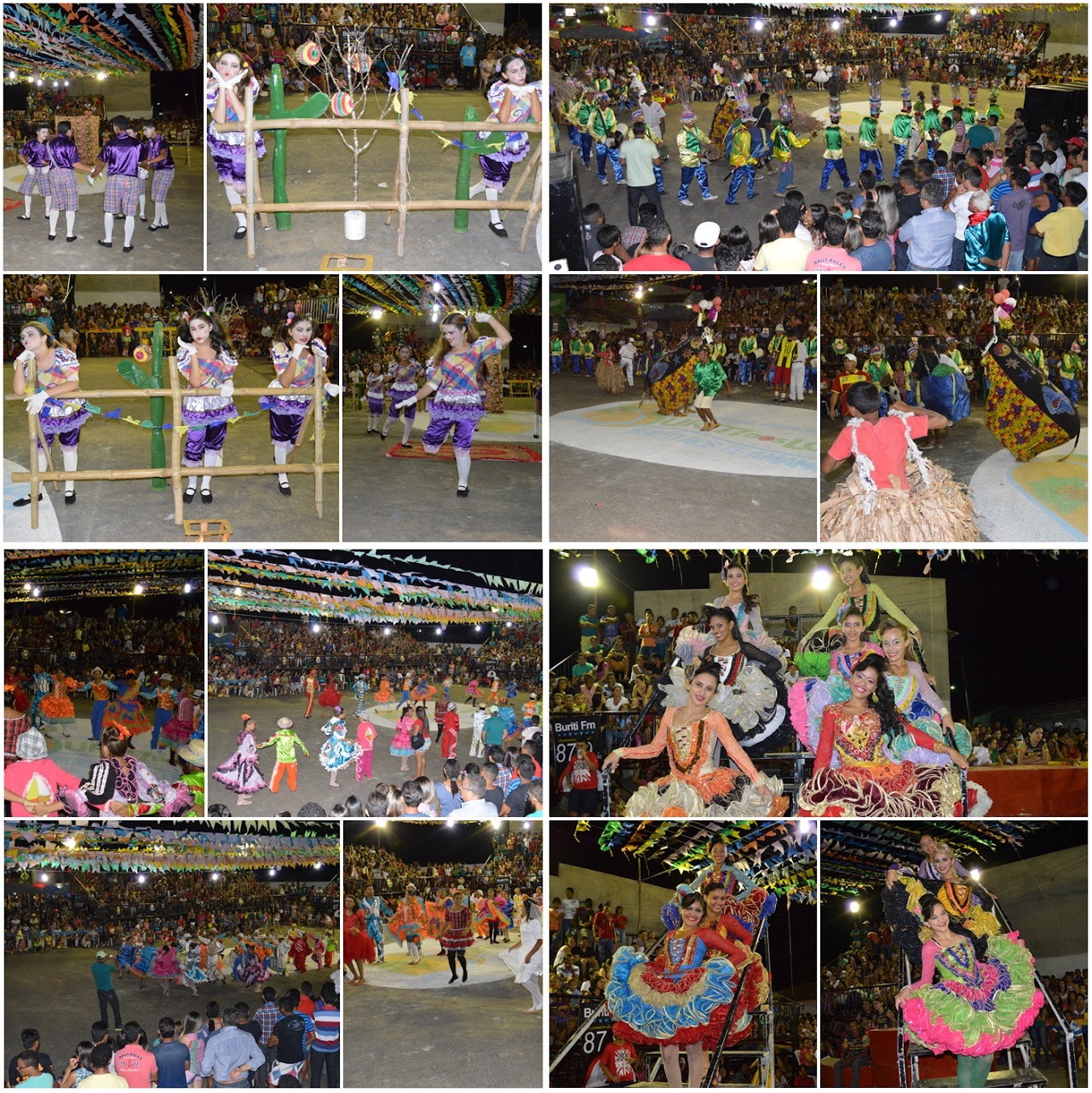 Quadrilhas, danças culturais, show e um grande público marcam abertura do 3º Buriti Cidade Junina