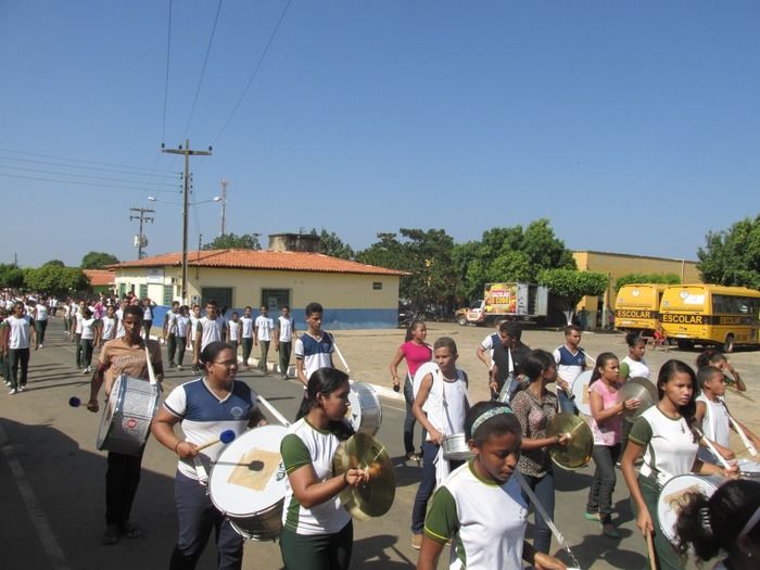 Alunos Fazem o seu primeiro Ensaio para o 7 de Setembro em Agricolândia - Imagem 13