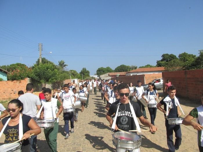 Alunos Fazem o seu primeiro Ensaio para o 7 de Setembro em Agricolândia - Imagem 1