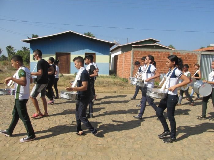 Alunos Fazem o seu primeiro Ensaio para o 7 de Setembro em Agricolândia - Imagem 2