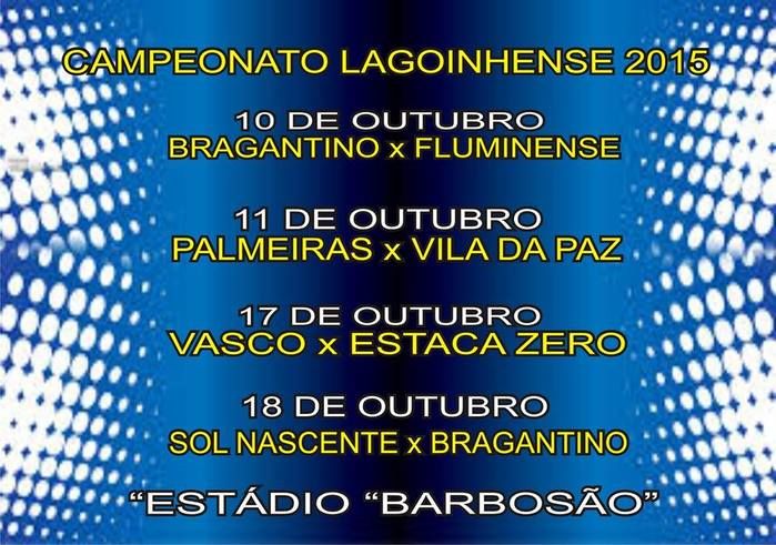Campeonato municipal de Futebol Lagoinhense Começa dia 10 de Outubro - Imagem 1