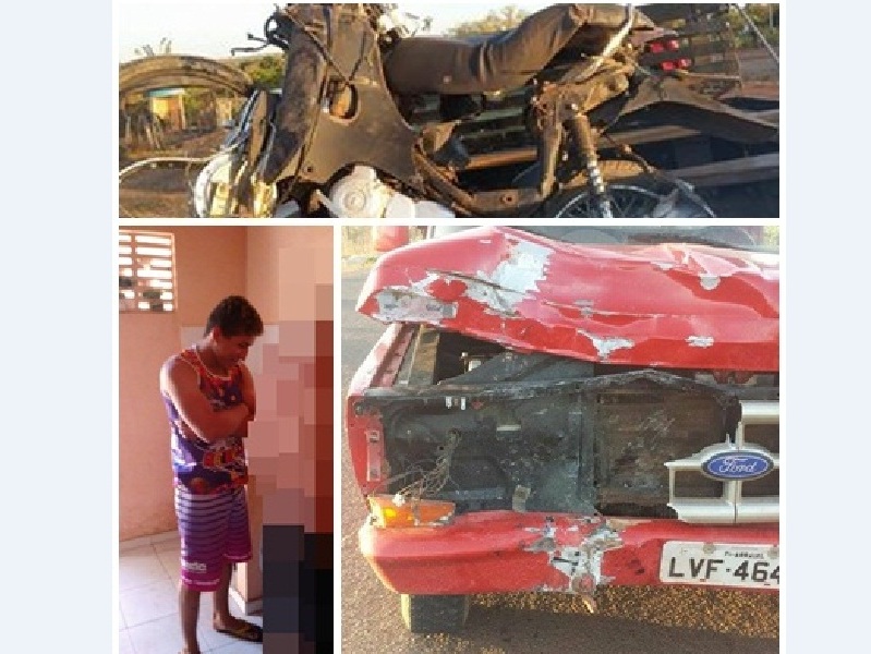 Grave acidente de moto deixa vitima fatal em Arraial do Piauí