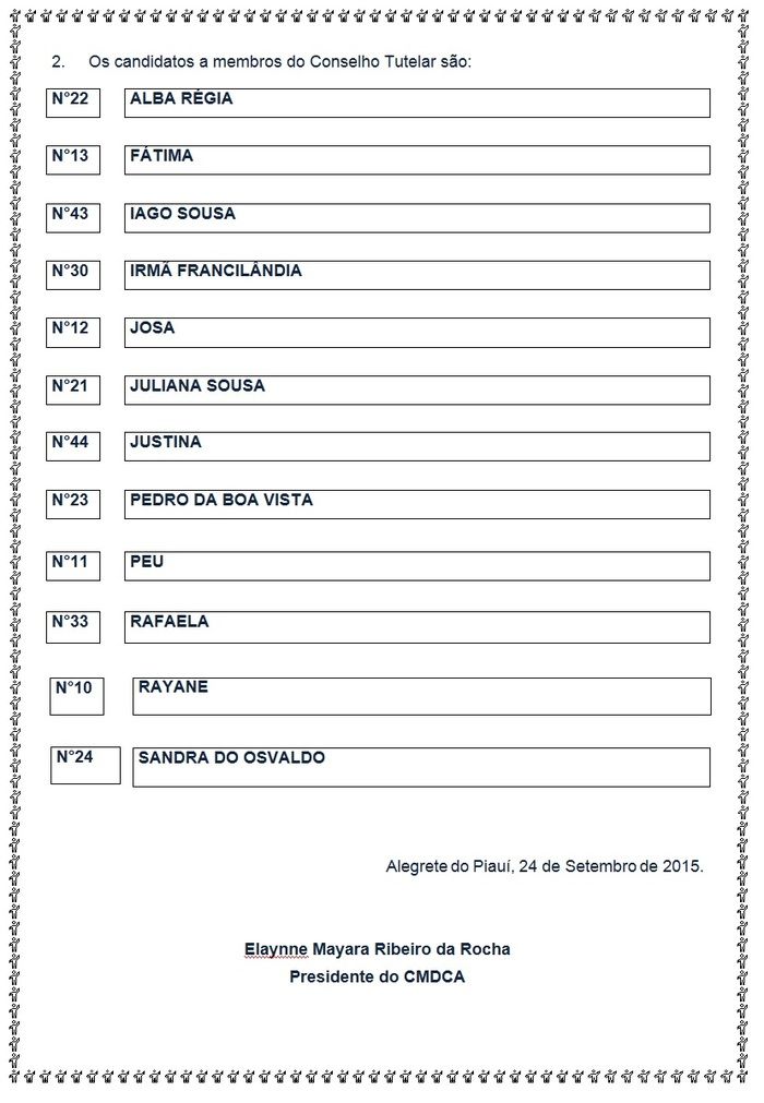 Conselho Municipal dos Direitos da Criança e do Adolescente divulga Edital de Convocação dos Eleitores para eleições do Conselho Tutelar - Imagem 2