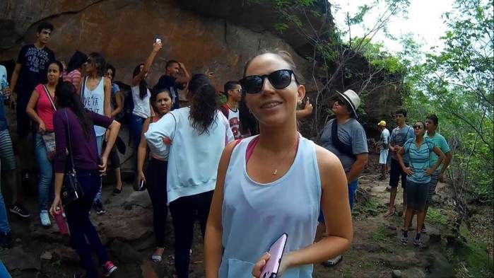 Alunos da UFPI visitam pinturas rupestres em Dom Expedito Lopes - Imagem 53