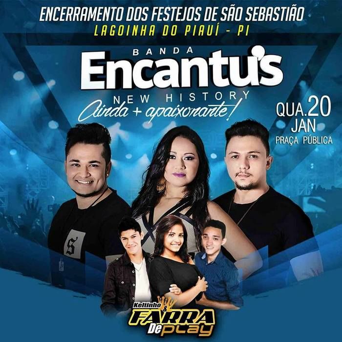Dia 20 de Janeiro tem Banda Encantus em Lagoinha - Imagem 1