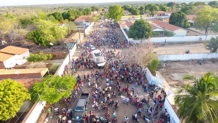 Carreata da Libertação (Crédito: Drone)